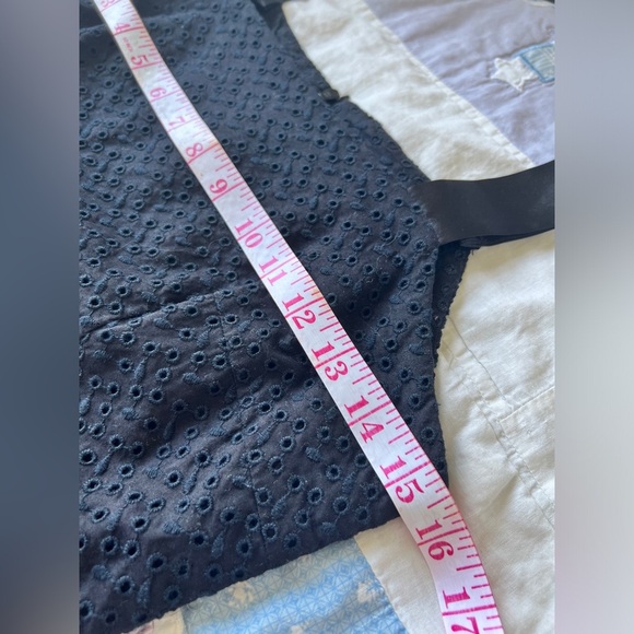 VIF Paris Womens Black Ribbon Bow Fit and Flare Preppy Feminine Midi Dress Small - Picture 6 of 9